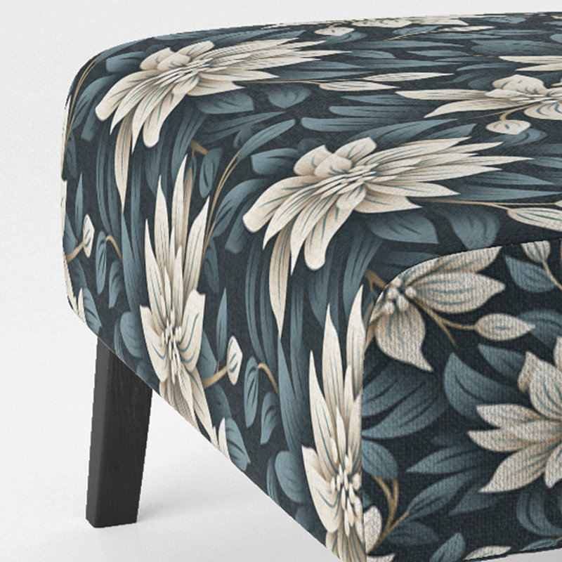 Fauteuil de chambre rembourré blanc Monenta Essence