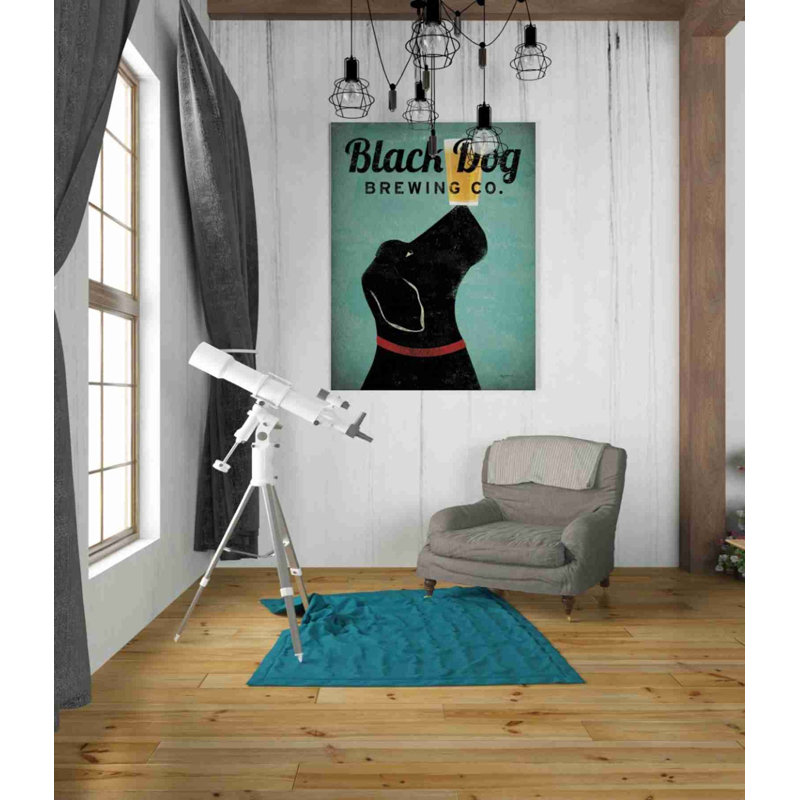 «Black Dog Brewing Co v2» par Ryan Fowler, impression sur toile tendue, H 34 po x l 26 po x P 1,25 po
