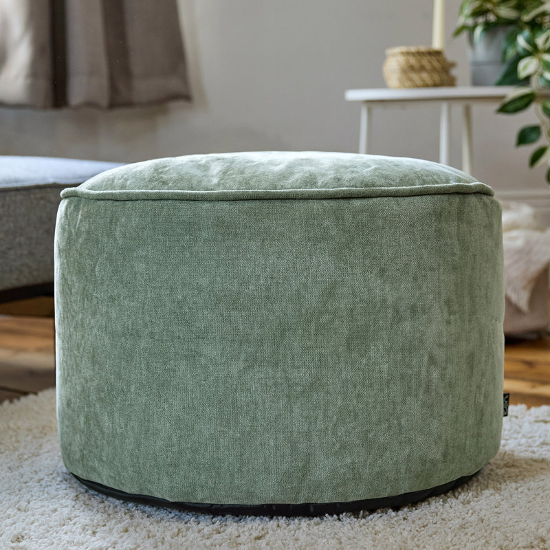 Milano Chenille Footstool, Green