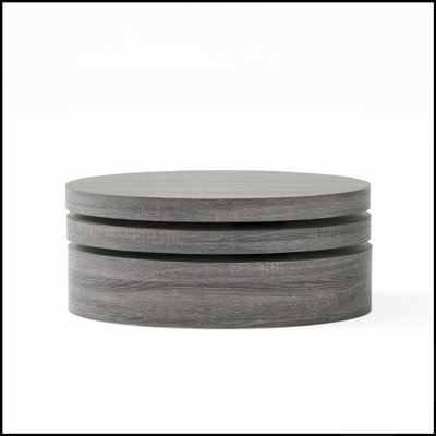Table basse pivotante de style moderne, au design inspiré du milieu du siècle et à la fonctionnalité polyvalente, idéale pour les espaces de vie contemporains.