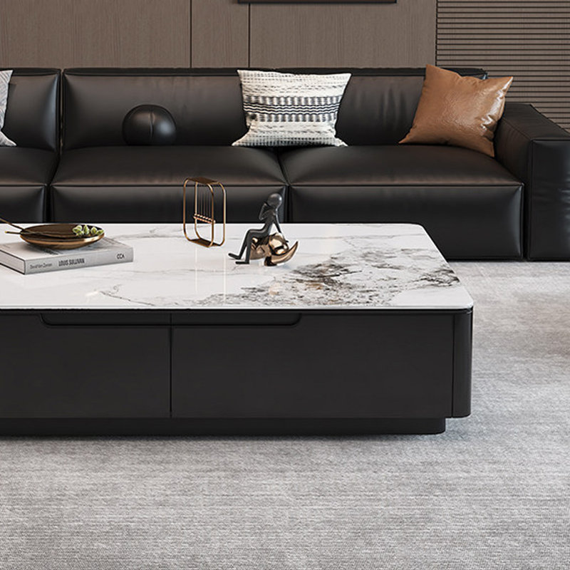 Table basse Italian Light Luxury, H 17 po x L 55,11 po x l 27,55 po