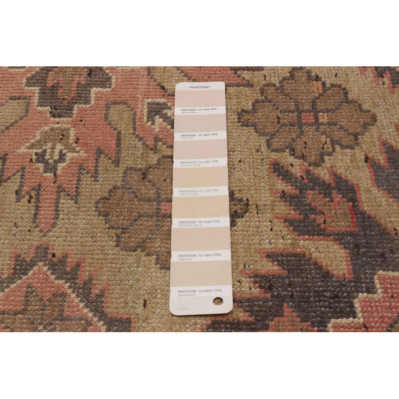 Tapis unique en laine de style années 1990 de 6 pi 2 po x 9 pi 6 po Aksh