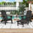 Behiye Plastic Folding and Adjustable Adirondack Chair with Ottoman-366249896