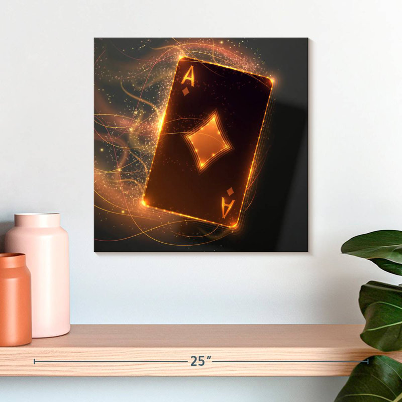 Senne Golden Ace Card, H 16 po x l 16 po