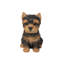 Statue chiot Yorkshire Terrier assis
