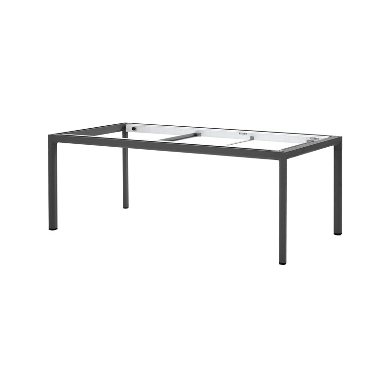 Drop Outdoor Dining Table, 39.4" W x 78.8" L x 29" H, Light Gray, Fossil Gray