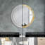 Huldar Glass Flat Wall Mirror