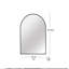 Mcfarren Metal Arch Wall Mirror-879597562