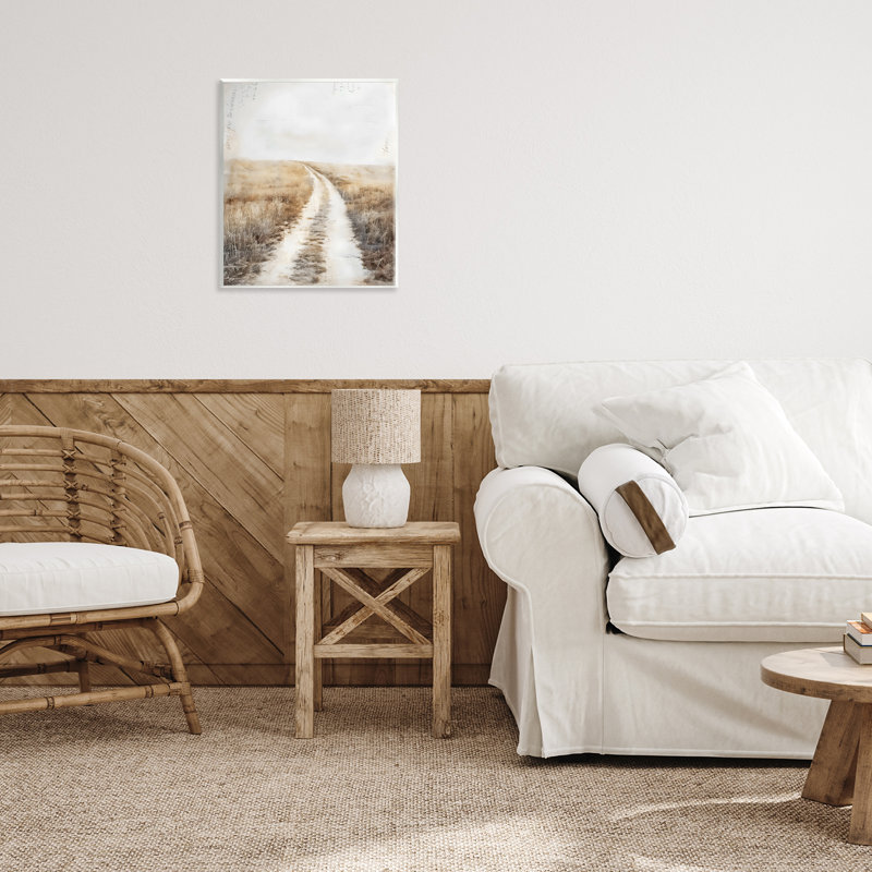 Plaque murale «Soft Prairie Dirt Road» par Riley B
