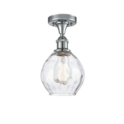 Morganna Glass Semi Flush Mount