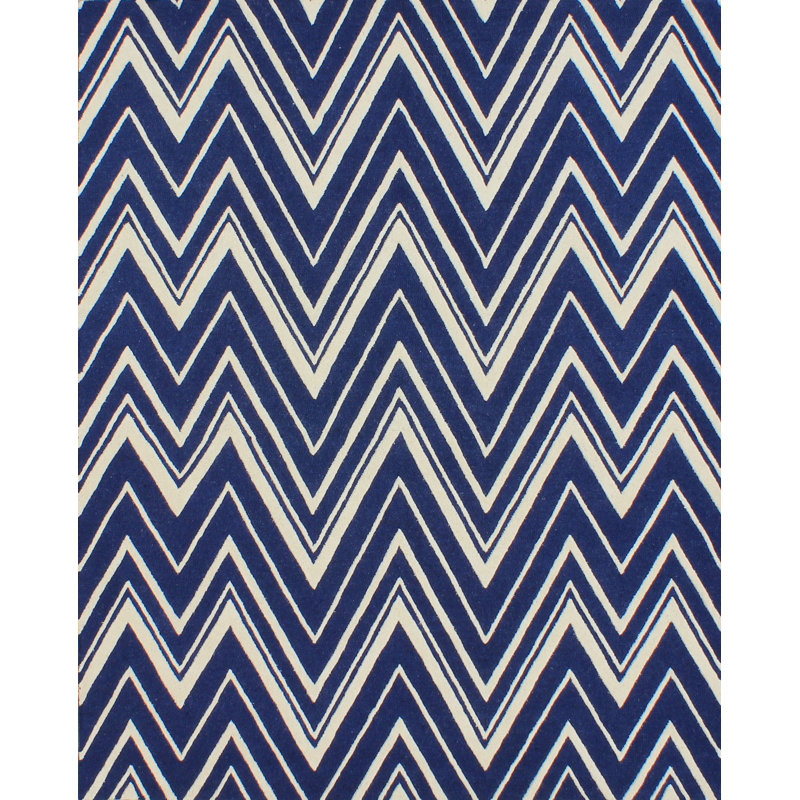 Tapis en laine touffeté à la main Sanyla, Rectangle 6 pi x 9 pi