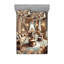 Drap-housse et taie décorative grandiose Ambesonne, gingembre et bleu-96239156