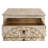 Mizael 3-drawer Wood Mandala Cabinet Distressed White