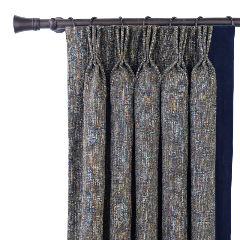 Arthur Room Darkening Curtain Single Panel, 40" W x 84" L, Left