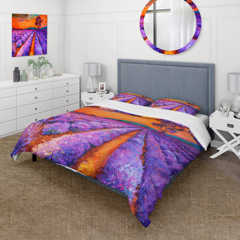Ensemble de housse de couette en microfibre Iiana, Housse de couette simple + 1 taie décorative stan