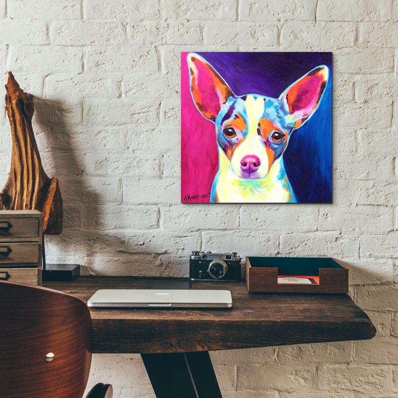 "Chihuahua - Brady" par Dawg Painter, H 12 po x l 12 po