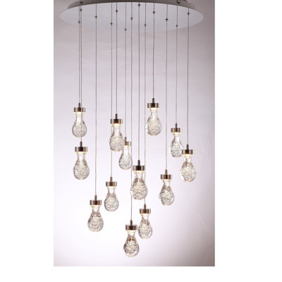 Luminaire suspendu grappe 13 lumières Atoka