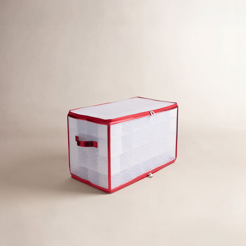 Rangement pour décorations H 11,8 po x l 20,67 po x P 11,8 po, Rouge