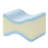 Madison Park Memory Foam White Reducing Pressure Knee Support Standard Pillow