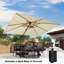 Parasol rectangulaire 12 'x 9' avec base Avalynn-538973487