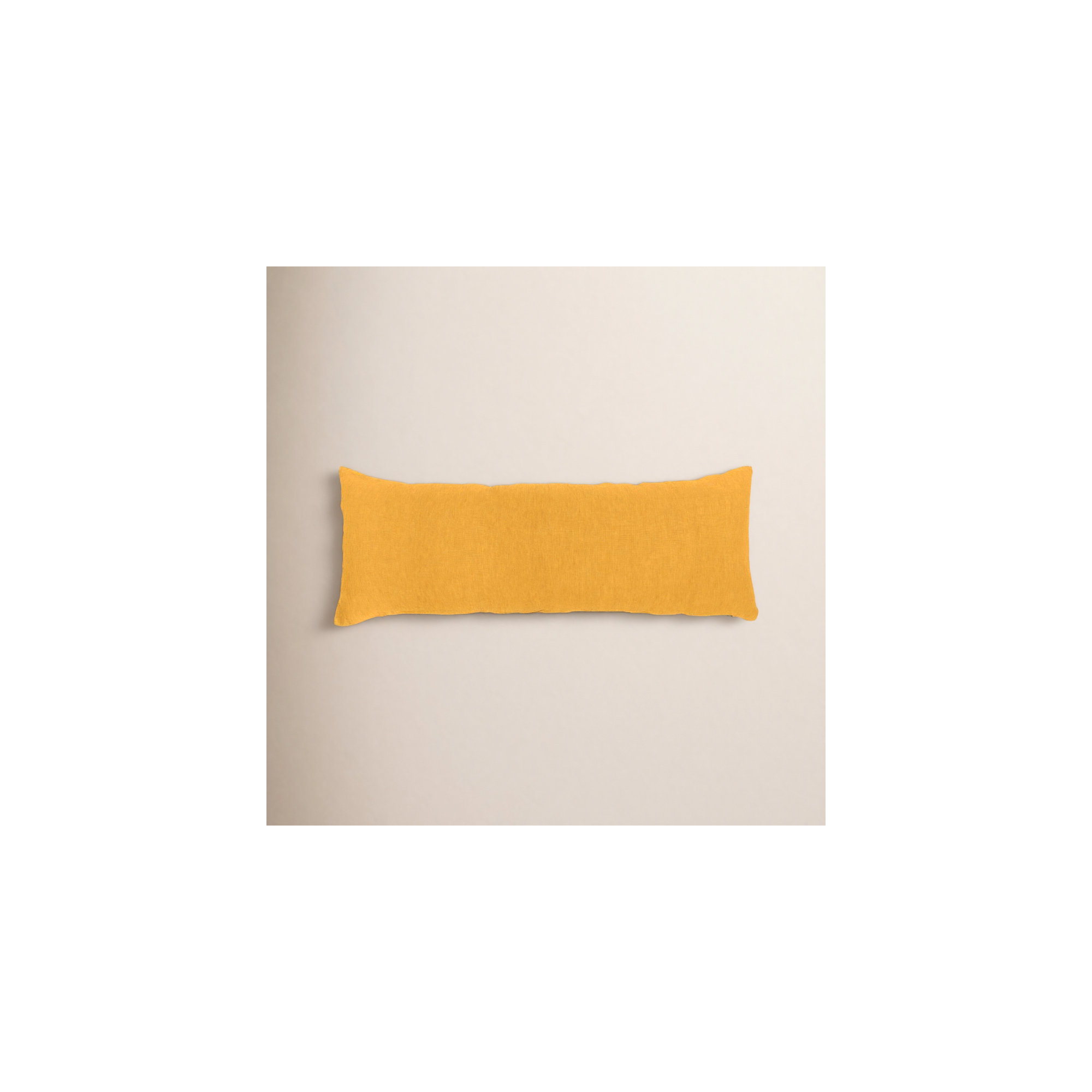 100% French Linen Body Pillow, Honey