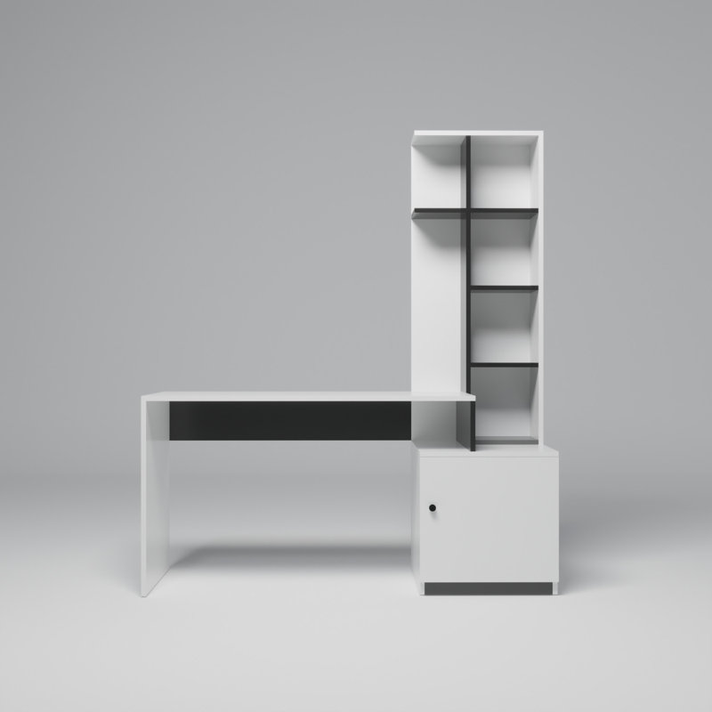 Bureau Deanta, Blanc / anthracite