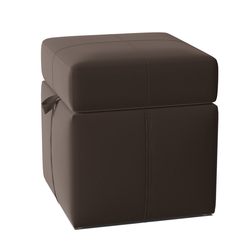 Preesall Upholstered Ottoman, Klein Zinc