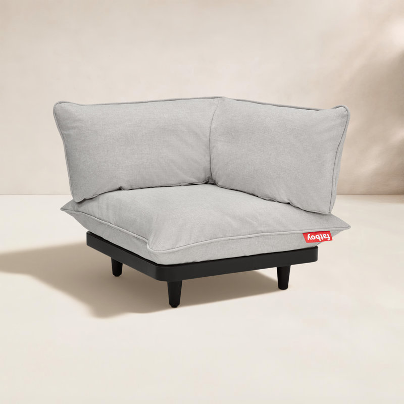 Siège de coin modulaire d'extérieur Paletti, Oléfine brume