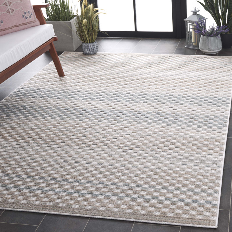 Tapis géométrique Keung Performance, Rectangle 5 pi 2 po x 7 pi 6 po