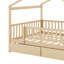 Full Size Wooden House Bed With Drawers-1894697746