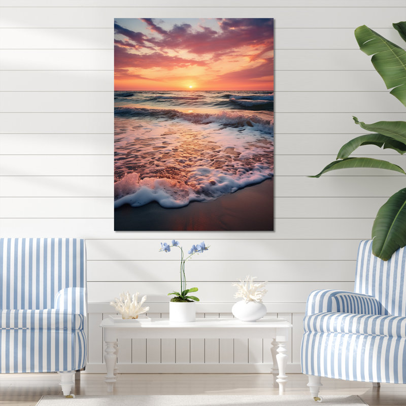 Brooklyn Beach, Golden Sands xiv sur toile, H 44 po x l 34 po x P 1,5 po, Toile tendue