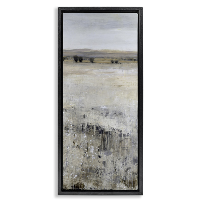 Cadre flottant Wild Pasture Expression, design par Tim Ottoole, H 25 po x l 11 po, Cadre flottant noir de jais
