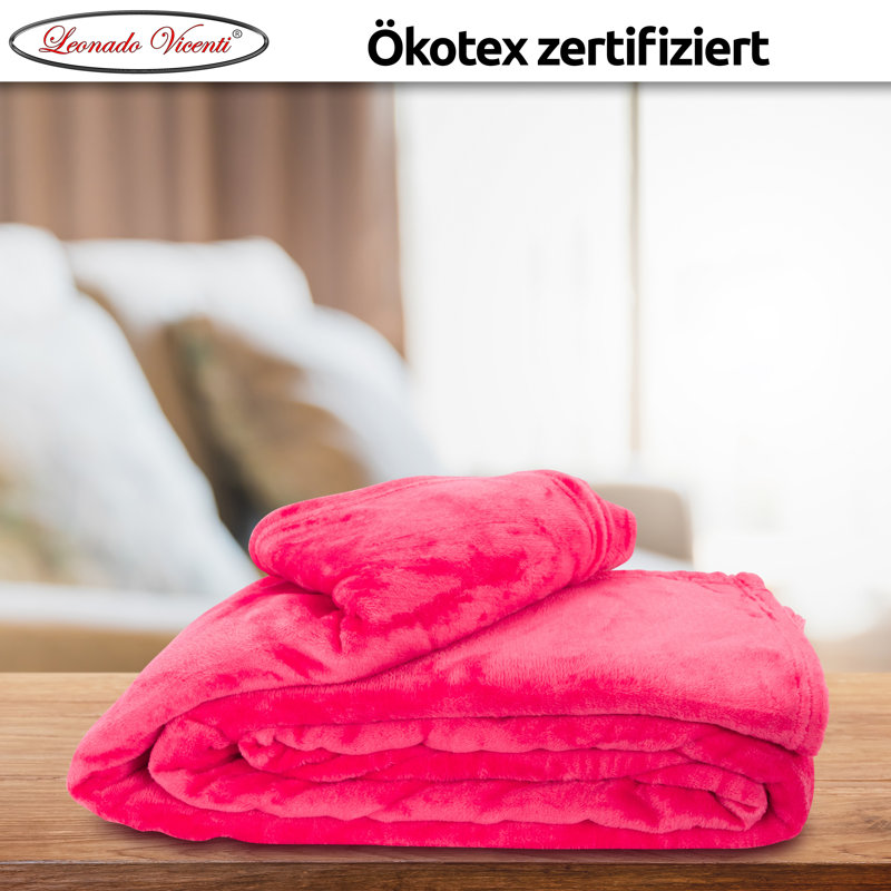Fleecedecke, Pink, 220cm W x 240cm L