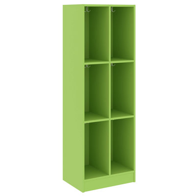 Double Wide Six Compartment Classroom Cabinet Locker