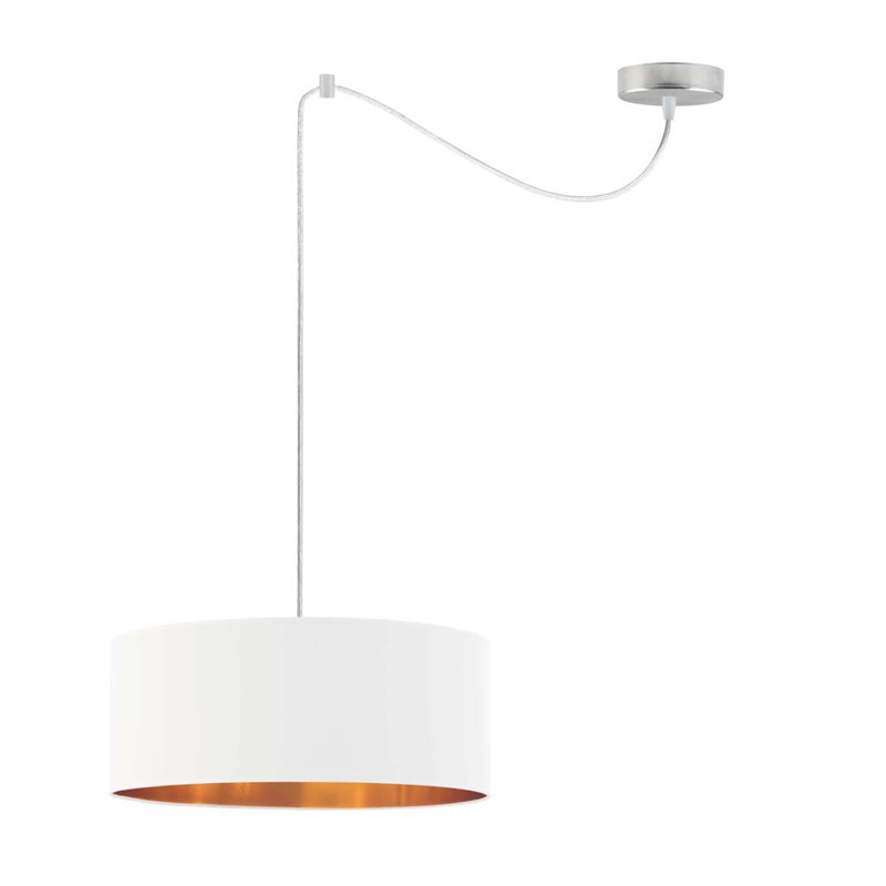 Algernard 1 - Light Single Pendant, White, Silver
