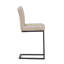 Upholstered Faux Leather Bar Stool