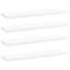 Ensemble de 4 tablettes vidaXL en bois d'ingénierie blanc 15,7 x 11,8 x 0,6 po-865290145-865290150
