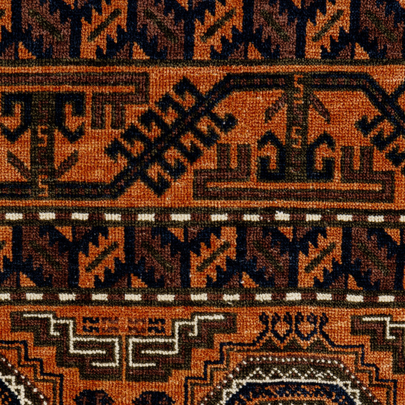 Hingol One-of-a-Kind Hand Knotted Area Rug, 96" x 120"
