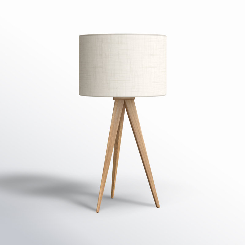 Lampe trépied en bois Cas