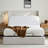 Upholstered Wingback Bed With Adjustable Base Bundle Set, Zero Gravity, Massage, App & Remote Control