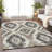 Machine Washable Indoor/Outdoor Xhevrie Taupe Rug-1123767808