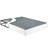 Twin-Size Mattress Foundation With Black Metal Frame & Textured Cover, 8.5" High, 12 Support, Easy Setup, 350Lb Weight Limit, Bedroom Principal Ingredient Twin Base Fabric Cover And Frame, Elevation,-1571570959