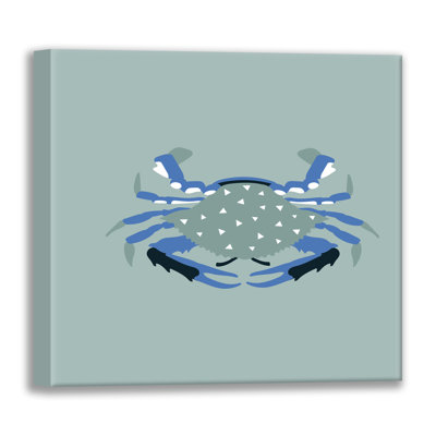 Illustration de crabe 2 - Estampe numérique sur toile tendue par Roochita Chachra