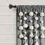 Cotton Blend Semi Sheer Curtains / Drapes Single Panel-88660024-90569271
