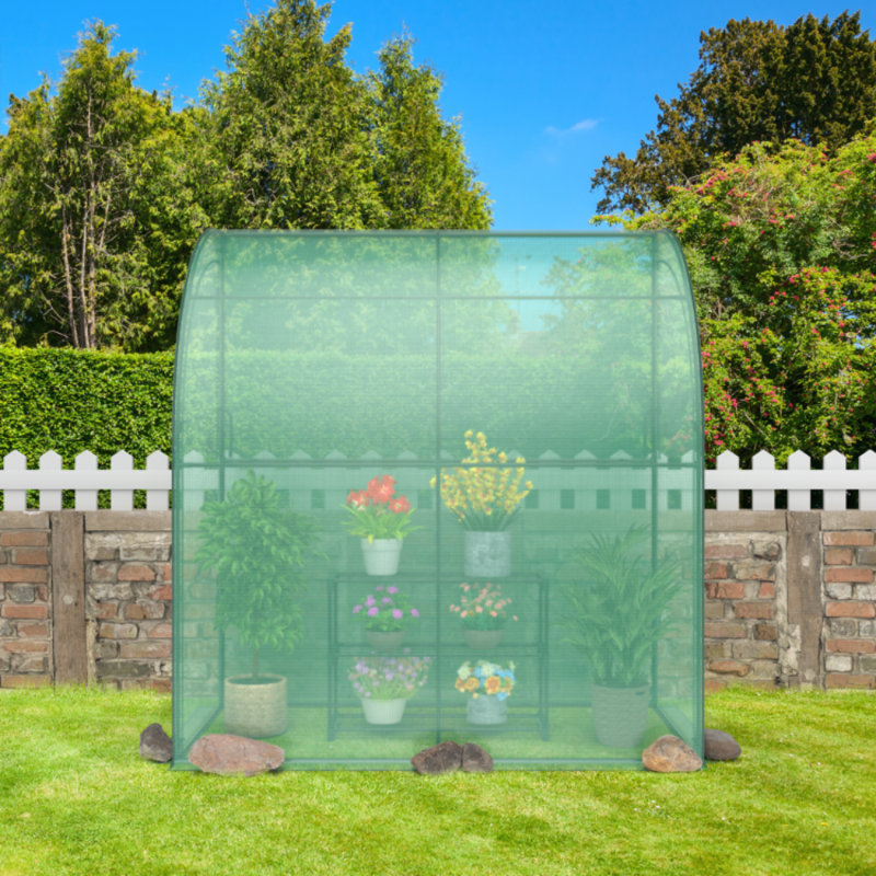 6.54' W x 3.20' D Lean-To Greenhouse