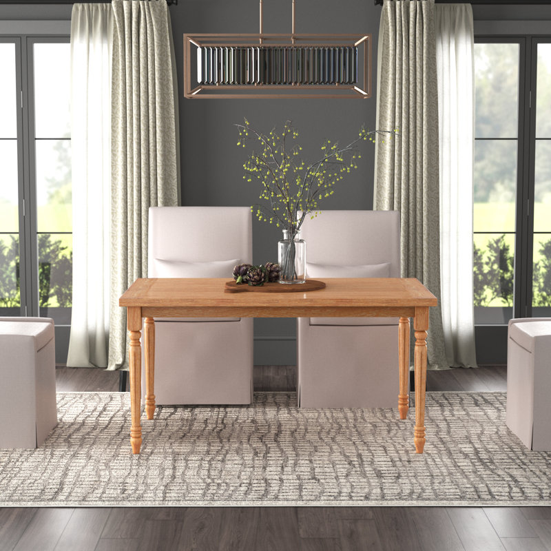 Fowey Solid Wood Base Dining Table