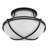 Saddler 15.25" Three-Light Flush Mount Teardrop Ceiling Light-94487029