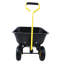 Camion à benne basculante pliable en poly avec cadre en acier, 10 pouces. Pneumatique, noir