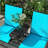 Outdoor Glider Bench With Center Table
