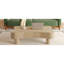 42-Inch Round Coffee Table with Lift Top, Natural-Toned Solid Wood, Fluted Panels, Hidden Storage
